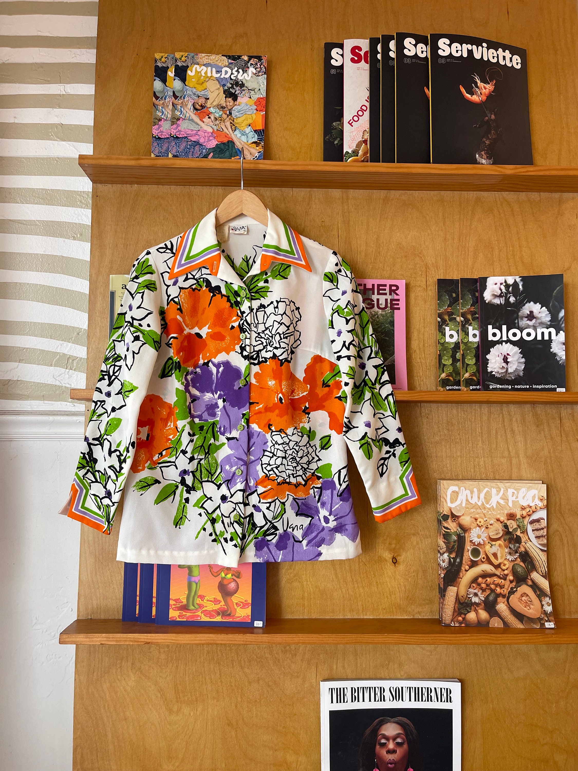 Vera Neumann 70’s シャツ トウモロコシ柄　ビンテージ　L Vera Neumann vintage top 70s Hawaiian | eBay