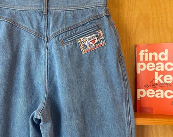 Vintage 90’s TOGETHER High Waisted Tapered Leg Jeans 27” Waist pleated relaxed fit