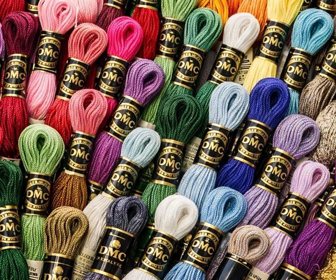 DMC Ebroidery Floss, Ebroidery Threads, Cross Stitch Thread Floss, 100% ...