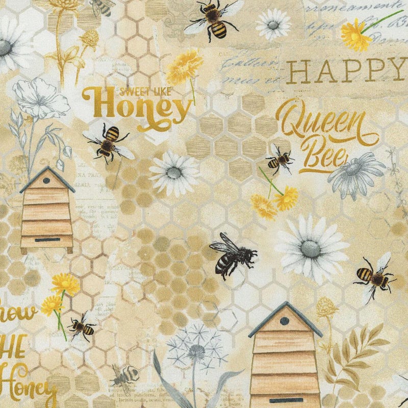 Honey Bee Fabric - Etsy