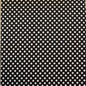 Small Dot Black, Black Polka Dot Fabric, Quilting Fabric, Cotton Fabric, Polka Dot Fabric, Small Black Polka Dot Fabric