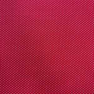 Tiny Dot Red ,Tiny Red Polka Dot Fabric, Quilting Fabric, Polka Dot Fabric, Red Pin Dot Fabric, Red with White Polka Dots Fabric