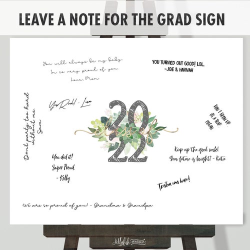 Graduation Signature Board Template Signature Sign - Etsy