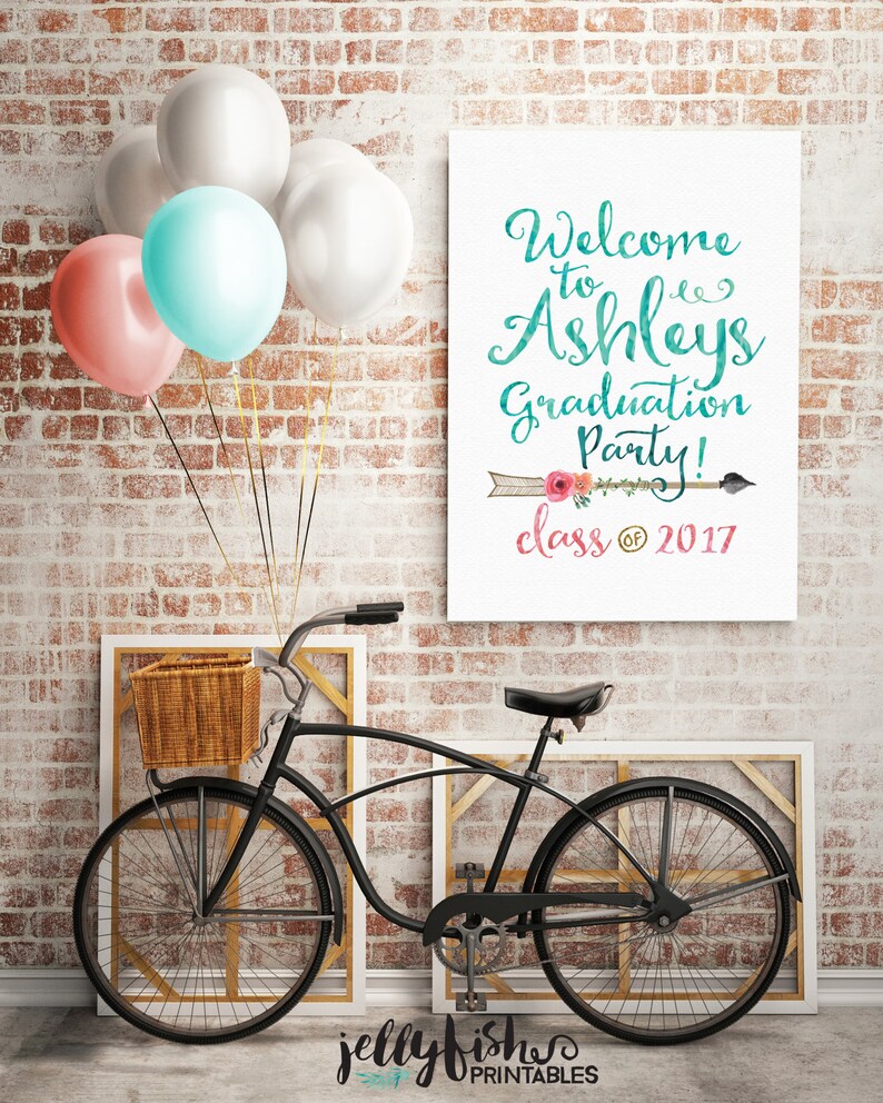 Boho Graduation Party Sign Graduation Decorations Etsy