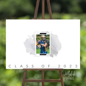 Graduation Signature Board Template, Signature Sign, Graduation Poster Board Leave A Message Guestbook Graduation Party Decor Download Boys image 2