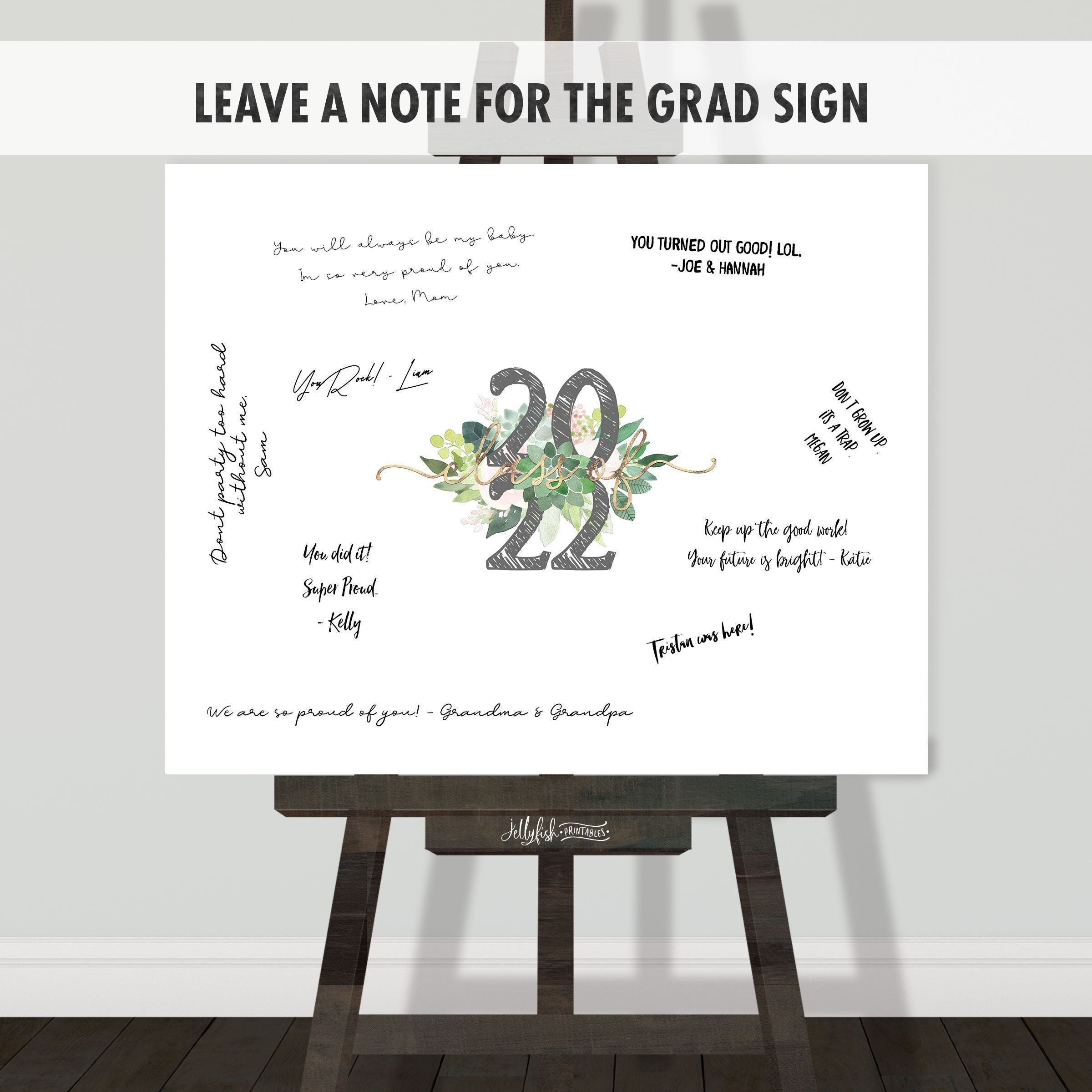 Graduation Signature Board Template Signature Sign - Etsy