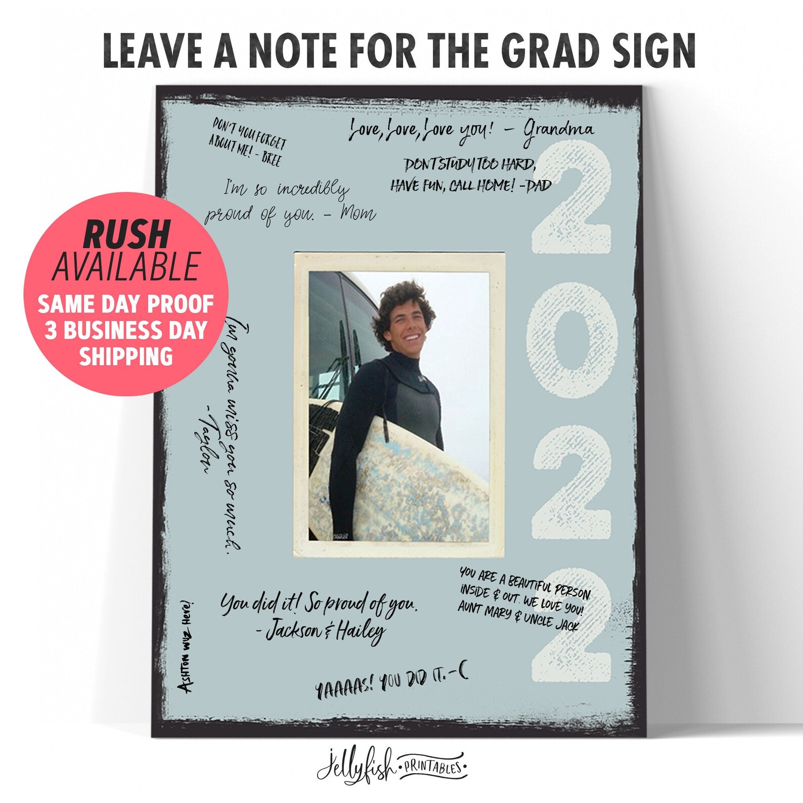 Graduation Signature Board Template Signature Sign - Etsy