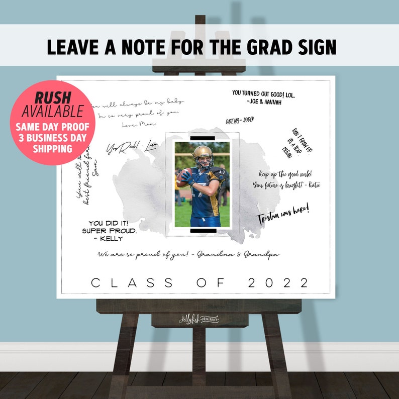 Graduation Signature Board Template Signature Sign - Etsy