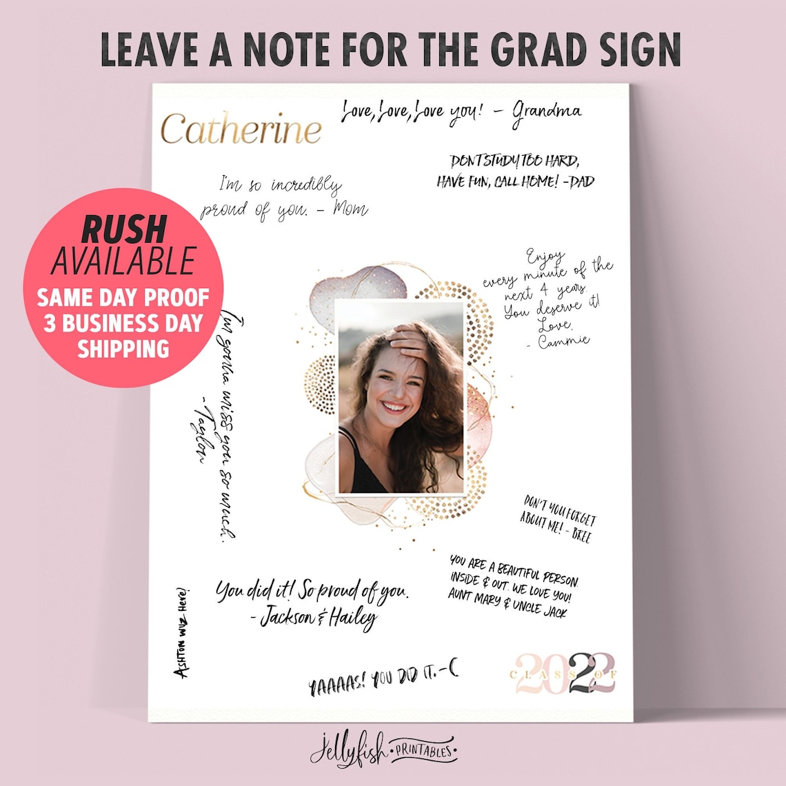 Graduation Signature Board Template Signature Sign - Etsy