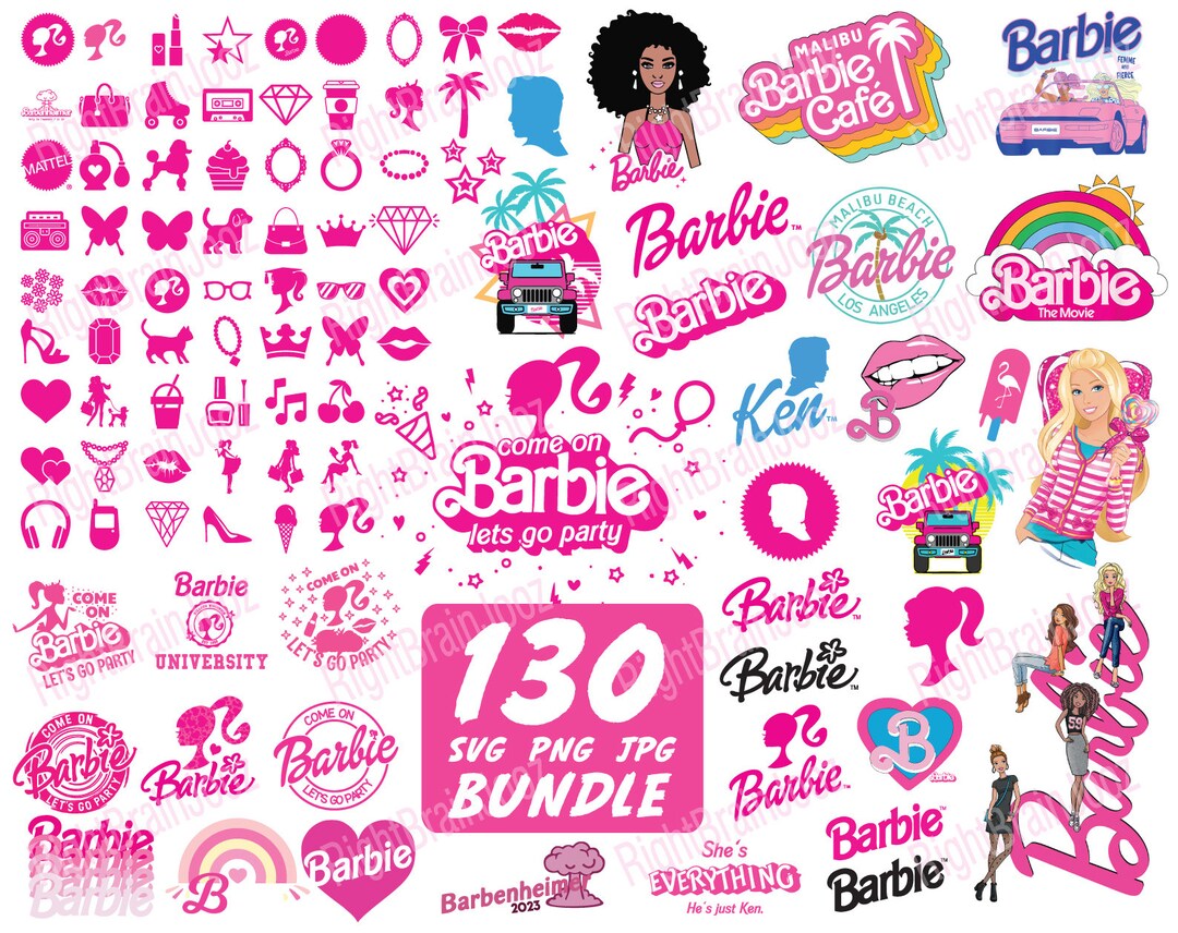 Barbi SVG PNG Iconos Paquete Capas Clipart Archivos Lindo Etsy Espa a