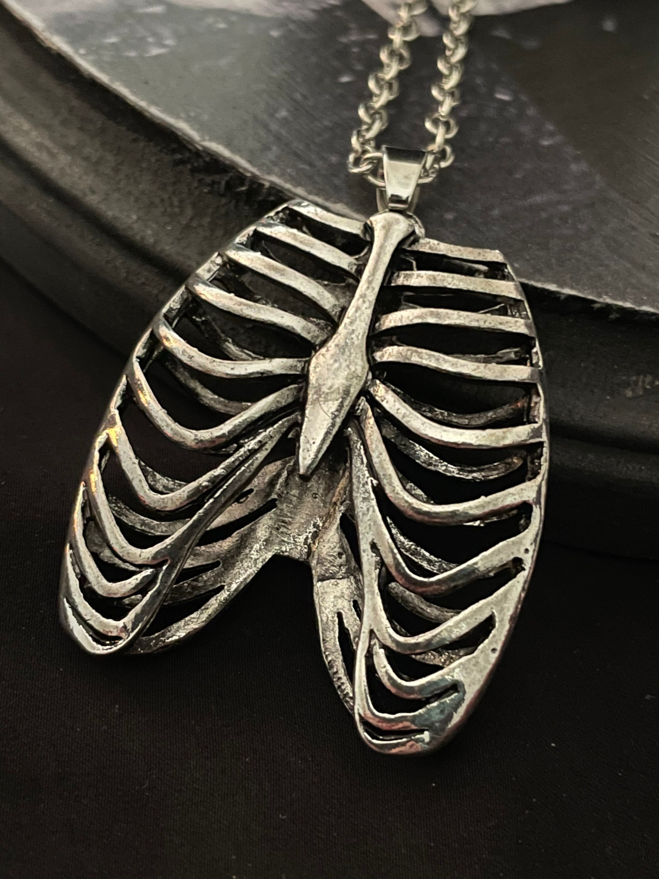 Rib Cage Necklace Anatomical Etsy