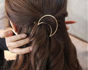 Crescent Moon Hair Clip