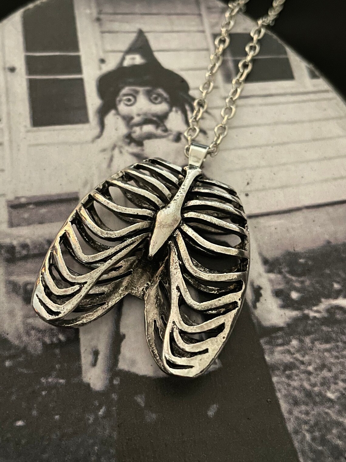 Rib Cage Necklace Anatomical Etsy