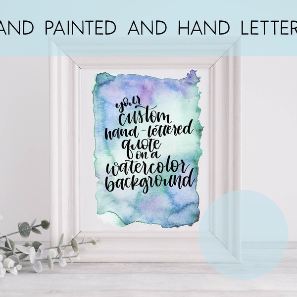 Hand Lettered Quotes Etsy