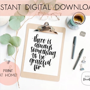 Grateful quote / digital download