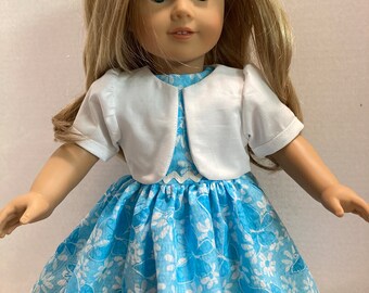 Our Generation Dolls Retro Style Flowered dress with matching apron Made for 18 Dolls Made in USA fits American Girl