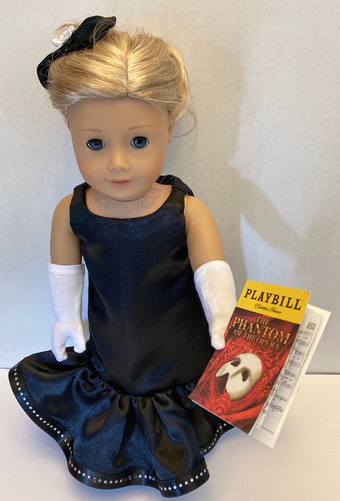 Formal Evening Gown Dress For 18 Dolls Made In USA Fits American Girl formal-evening-gown-dress-for-18-dolls-made-in-usa-fits-american-girl