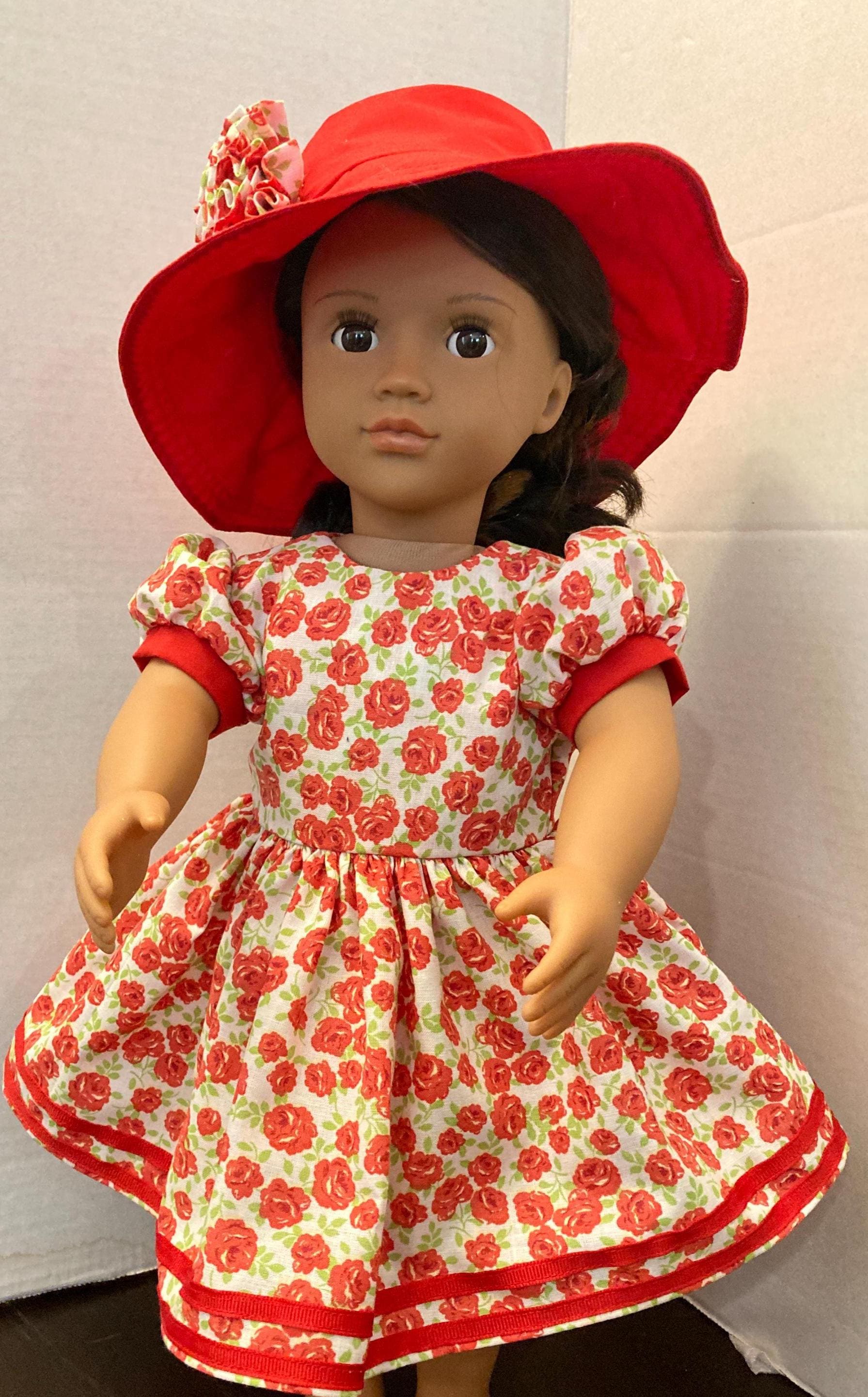 Pink and Red Fashion Doll Head with Floral Hat Amazon.com: BABESIDE 2 Pcs Reborn Baby Doll Clothes with  main image 3