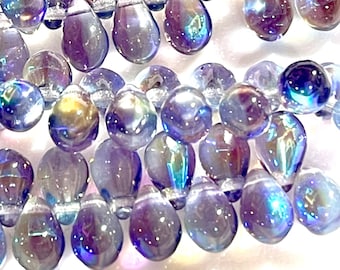 6 Purple Violet Amethyst Sea Glass Beads Flat Oval 18x13mm Puffy Matte D-E43 6 Purple Violet Amethyst Sea Glass Beads Flat Oval 18x13mm Puffy Matte D-E43