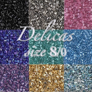 Size 8 DELICA Beads * CHOOSE Colors * MIYUKI Japanese