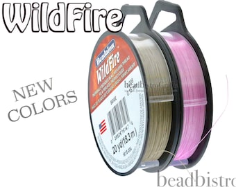Beadalon Wildfire® Thread - thermally bonded bead weaving thread - 20, 50 or 125 yard spools - Choose NEW COLORS - Made in USA