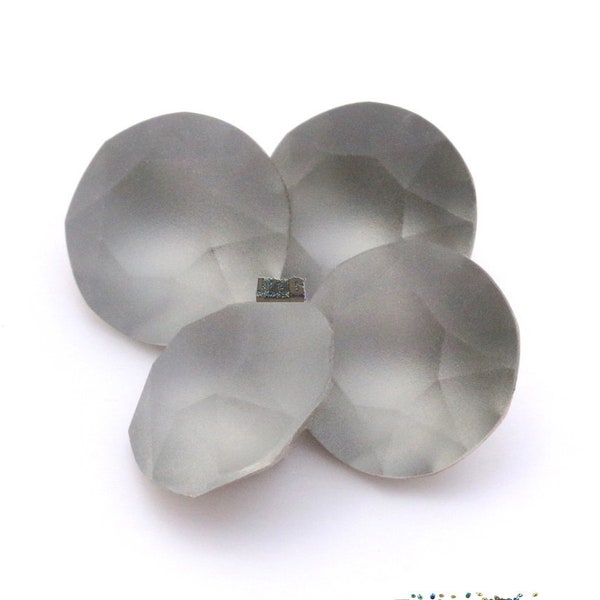 2pcs - 1200 Dentelle * crystal 55ss - 13.5mm - Black Diamond MATTE - foiled - rare discontinued cut - Custom coated