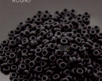 Demi 8-49F, Toho 8g Opaque Frosted Jet Demi 8-49F, Toho 8g Opaque Frosted Jet