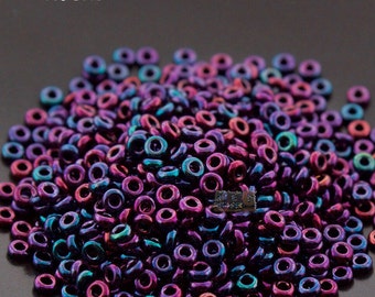 DEMI Rounds 11/0 * 8/0 Toho seed beads - HIGHER-Metallic IRIS Violet - size 11 (8g) - size 8 (5g) - Demi beads