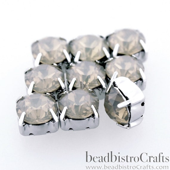 4pcs 8mm 39SS Crystal SLIDER BEAD 2-hole Crystal Rhinestone
