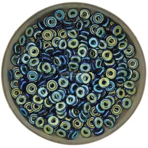5g Czech O Beads Jet FULL AB - 1 x 4 mm