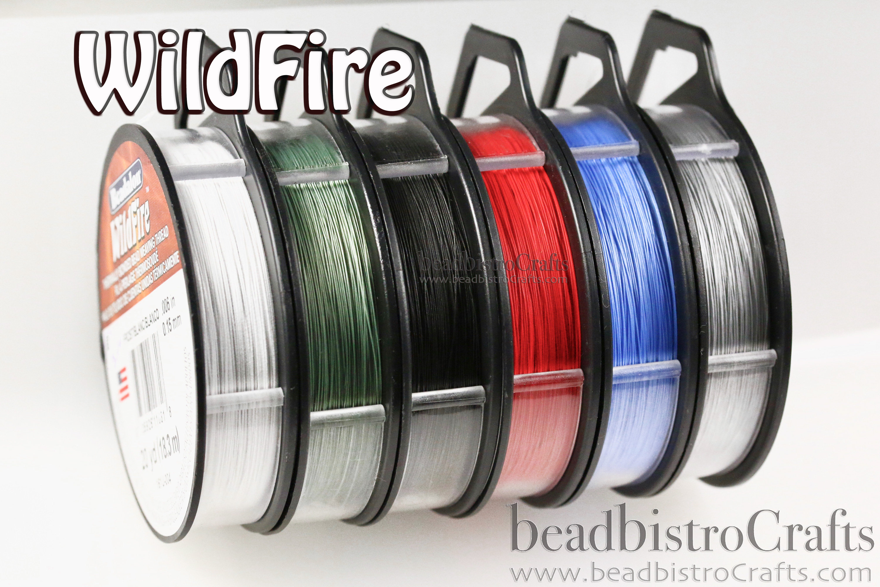 Beadalon Wildfire FROST White Beading Thread .006/.008 20, 50 & 125 Yard  Spools 