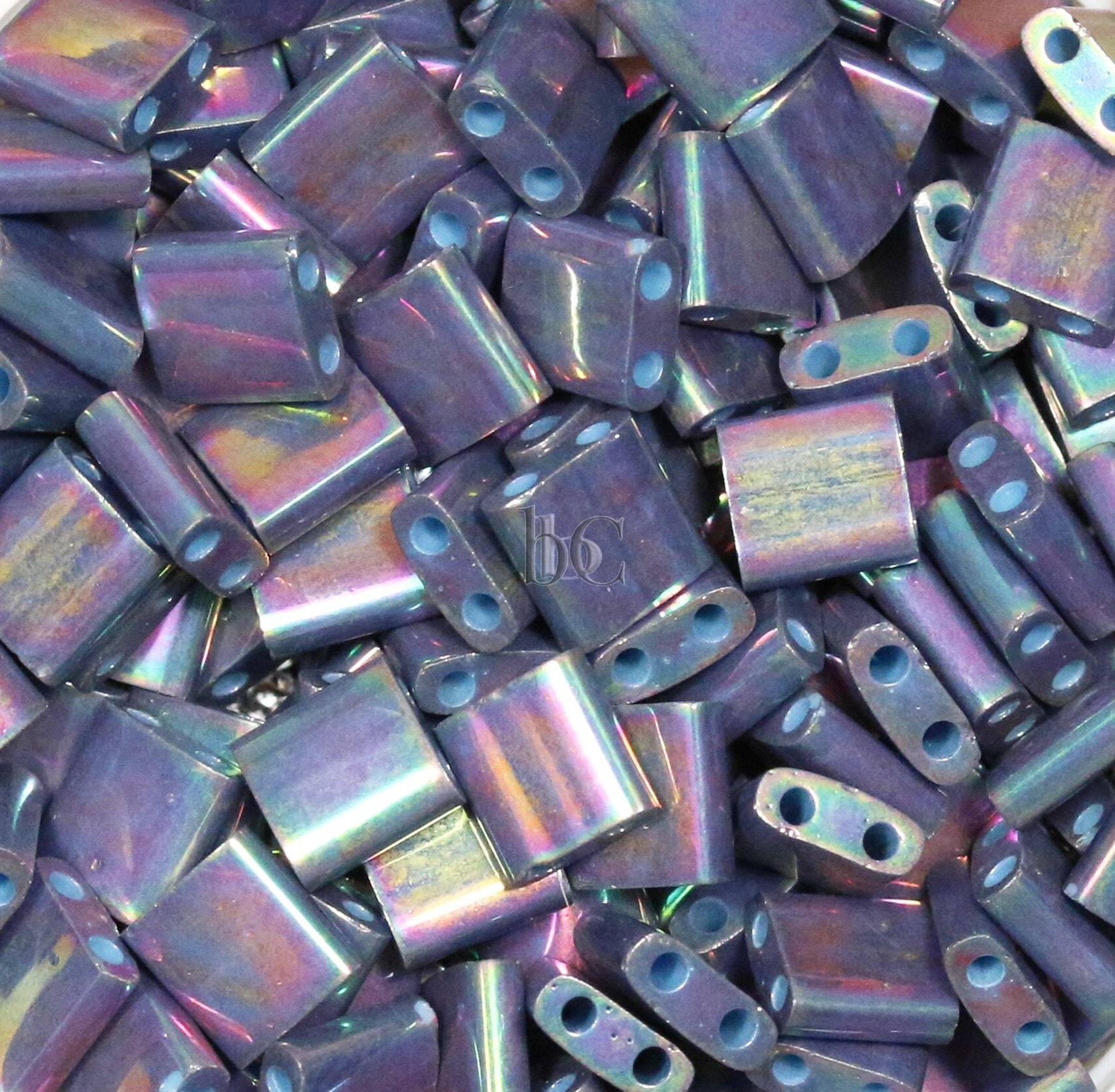 Tila Beads, Color 1898, Purple Grey Luster AB (10 gr.) - Jill Wiseman  Designs