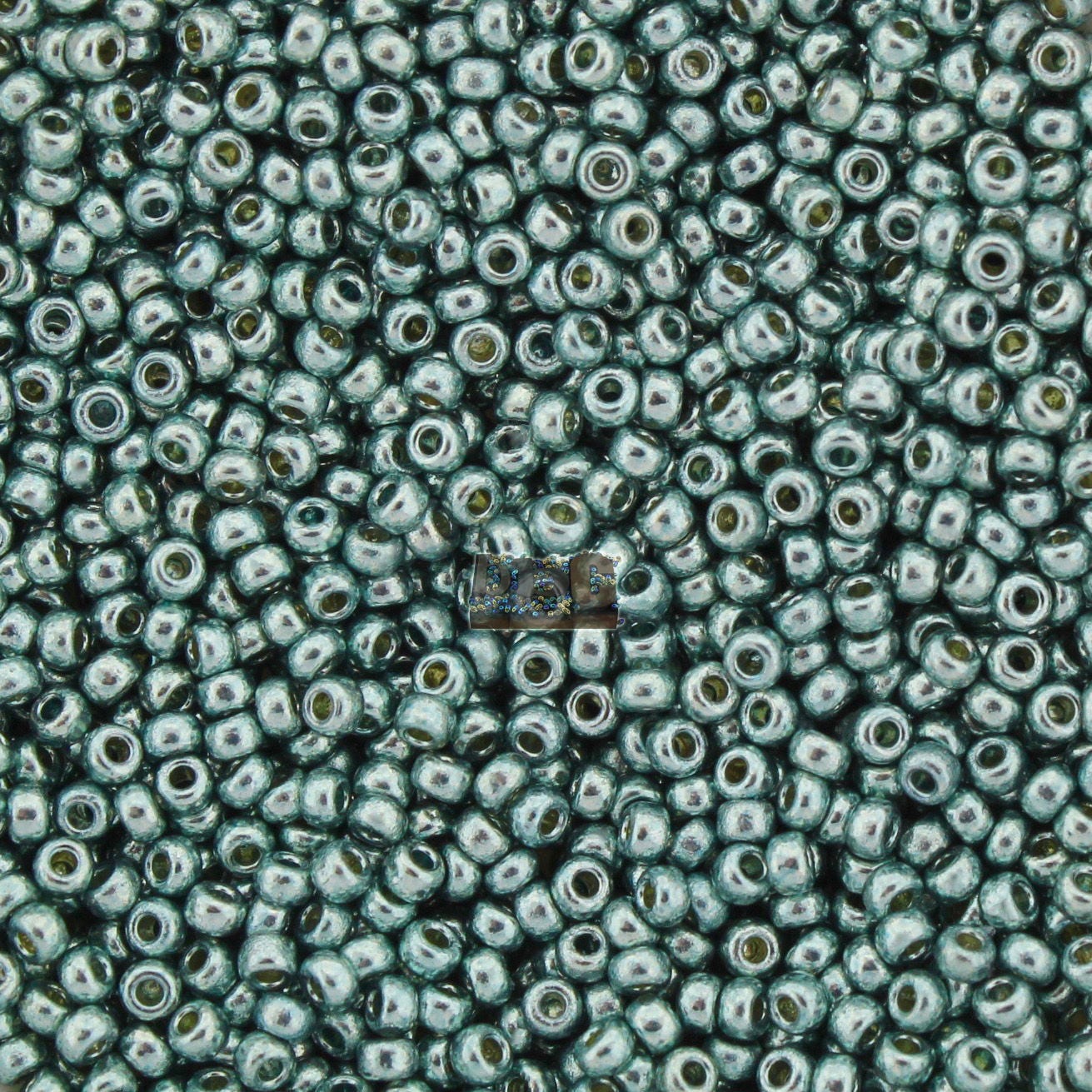 MIYUKI 15/0 or 11/0 Round Seedbeads -DURACOAT GALVANIZED Dk Sea