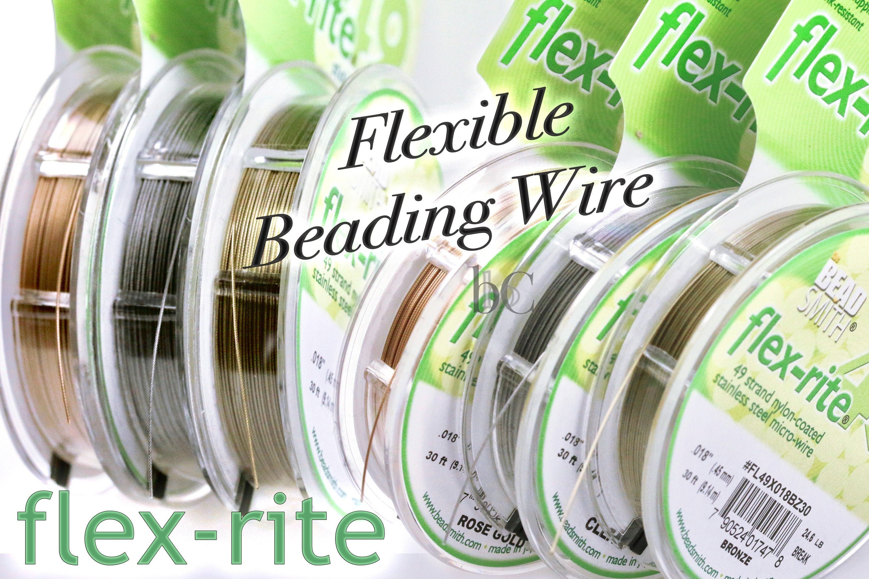 Satin Gold Beadalon Beading Wire .018 Thickness 7 Strand (30 Feet)