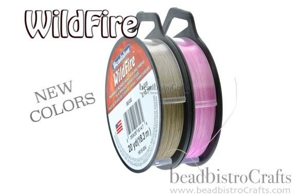 Beadalon Wildfire® Thread - thermally bonded bead weaving thread - 20, 50 or 125 yard spools - Choose NEW COLORS - Made in USA