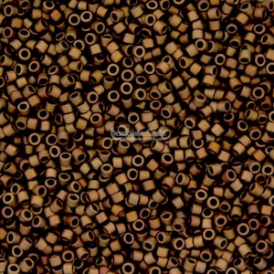 7.2g MIYUKI 11/0 DELICA Seed beads - MATTE Metallic Bronze Gold Iris - size 11 seed beads # 1051