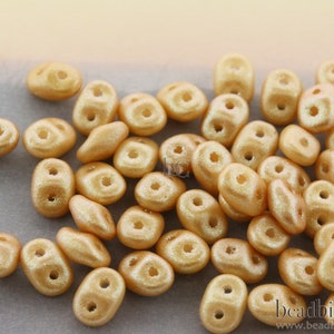 10g Czech SuperDuo 2-hole Beads TUTTI-FRUITTI Carambola 2.5x5mm image 2