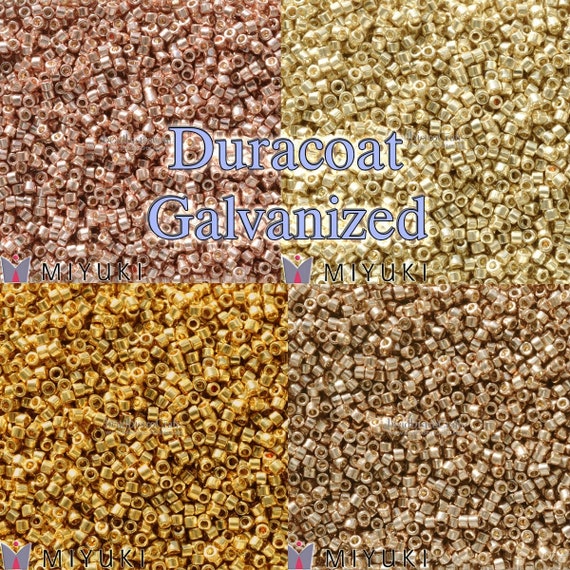 7.2g Miyuki 11/0 DELICA Seed Beads - WARM Metallics - DURACOAT