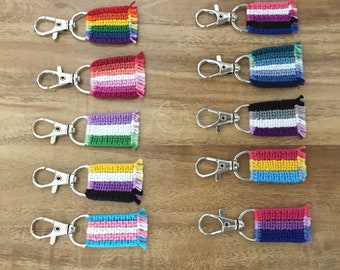 LGBTQ+ Pride flag keychains