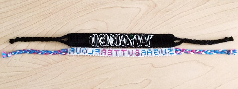 knotted Newsies sugar,butter,flour Wicked and Waitress themed broadway bracelets
