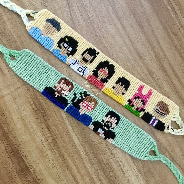 Pulseras de amistad de dibujos animados personalizadas: tu elección (envíame un mensaje primero)