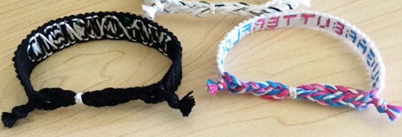 knotted Newsies sugar,butter,flour Wicked and Waitress themed broadway bracelets