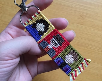 Only Murders inspired character keychain