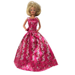 Pink Barbie Gown - Etsy Pink Barbie Gown - Etsy