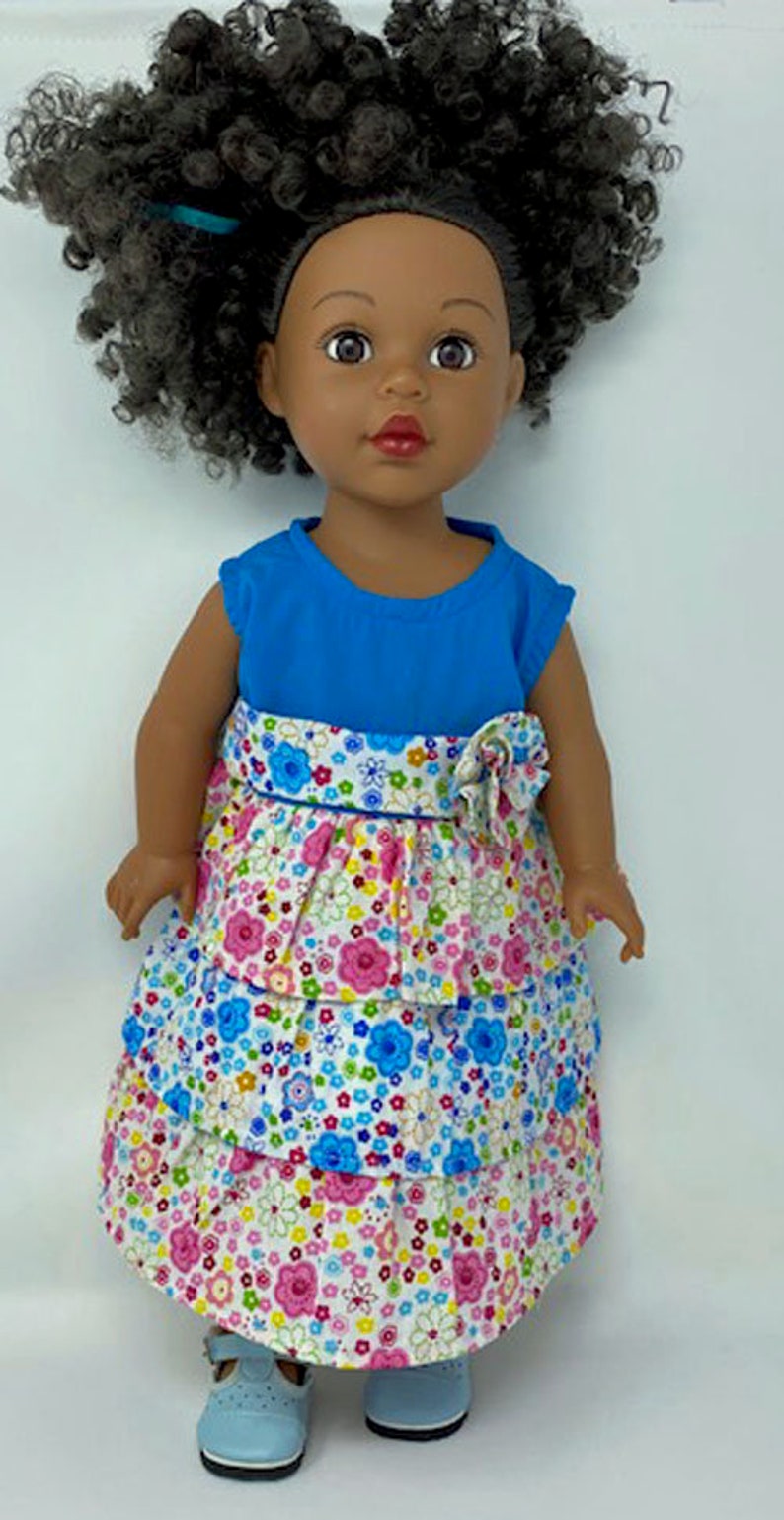 Matching Girl and Doll Clothing Ruffle Dresses Size 7 Etsy