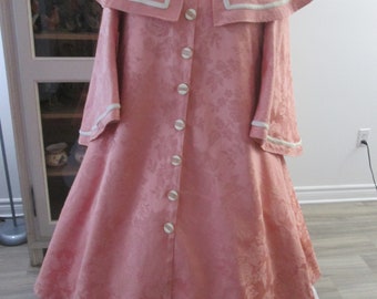 Women's  Set (cloak&reticule)- 1860's Palletot - Size "M" (B38" - 40") #NB-676