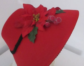 Victorian Christmas Carol Bonnet - Dickens Carol bonnet - Adult Size-#NB-616