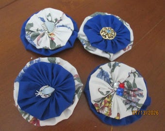 Beautiful Fabric Flowers (3.5") - Craft  Supplies) - #NB-715