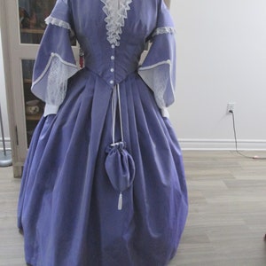 Civil War Women Dress - 1860-1865 Women Fashion - Size 12 (B38" - W30") #NB-541
