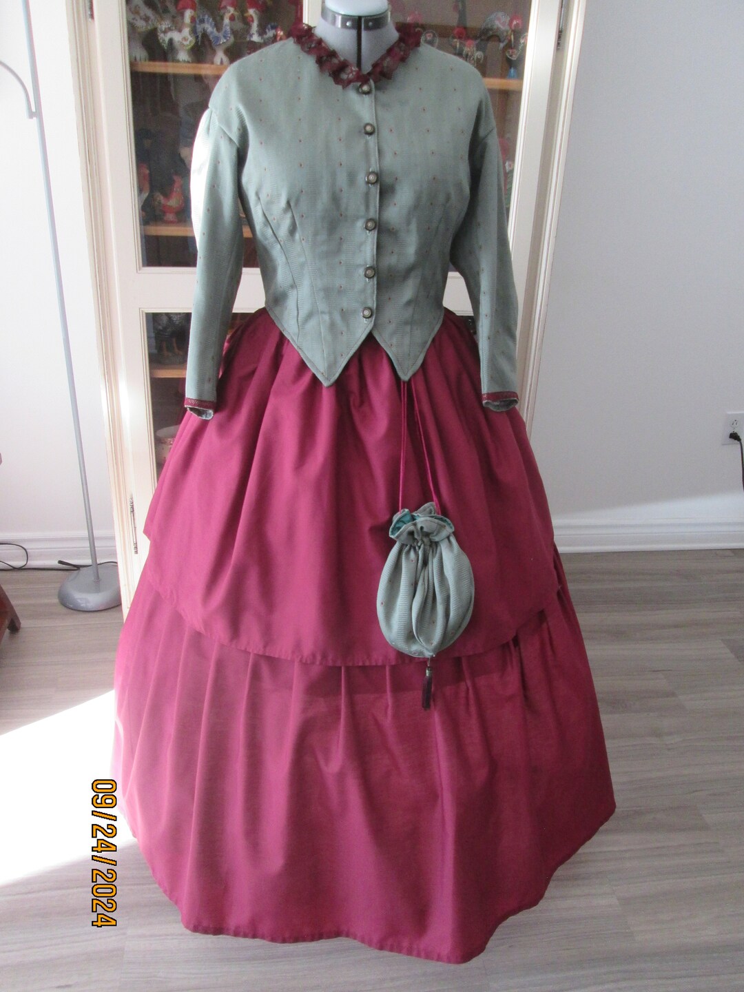Civil War Women Dress 18601865 Women Fashion Size 16 b42 w34 NB554 Etsy